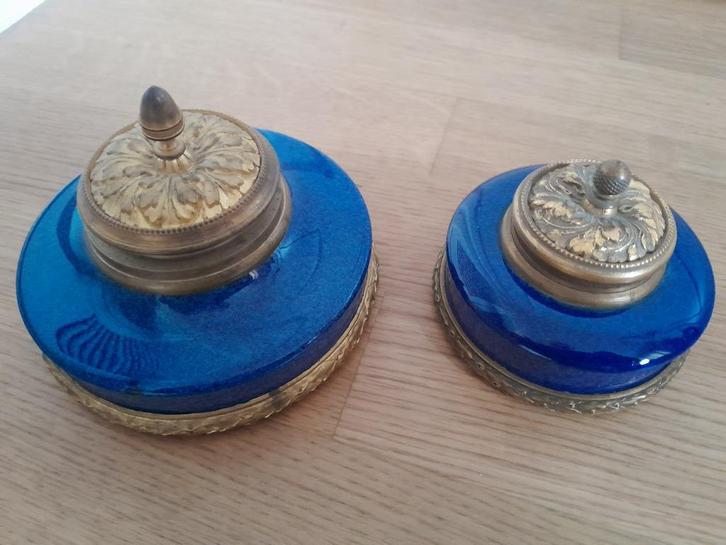 Sevres inktpot Paul Milet - 1870-1950 ( 2 stuk), Antiek en Kunst, Antiek | Porselein, Verzenden