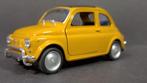 Fiat 500 mosterd geel 1:34 Welly Pol, Verzenden