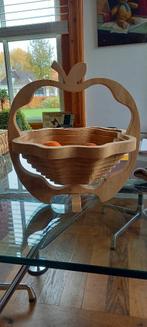 houten -opklapbare- fruitmand, Mand, Ophalen of Verzenden, Zo goed als nieuw, Rechthoekig