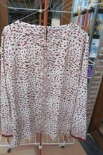 Blouse nieuw zijde bruin print Hemisphere mt XL, Bruin, Hemisphere, Maat 46/48 (XL) of groter, Nieuw