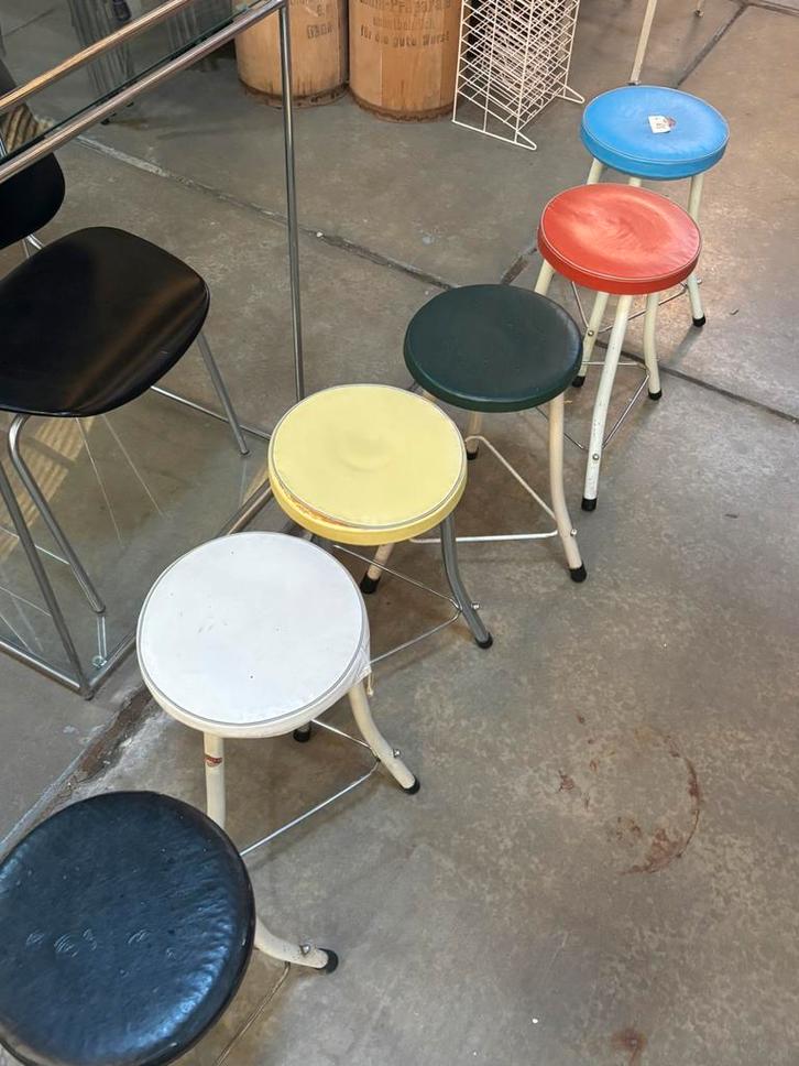 Vintage krukken, Huis en Inrichting, Krukjes, Gebruikt, IJzer, Ophalen