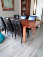 eettafel (met stoelen), Huis en Inrichting, Ophalen, Zo goed als nieuw