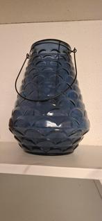 Blauwe vaas - 30 cm, 25 tot 50 cm, Blauw, Ophalen of Verzenden, Zo goed als nieuw