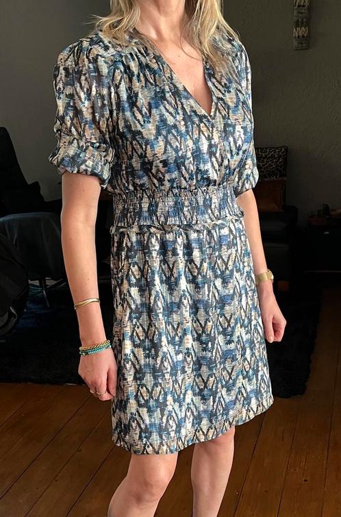DANTE6 Prachtig nieuw 100% viscose jurkje mt4 (38-40), Kleding | Dames, Jurken, Zo goed als nieuw, Maat 38/40 (M), Blauw, Boven de knie