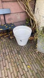 Elho witte grote bloempot, Tuin en Terras, Bloempotten, Kunststof, 40 cm of meer, Rond, Ophalen of Verzenden