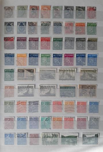 2 Kaarten Oude Postzegels Finland Nr. 5 Gestempeld beschikbaar voor biedingen