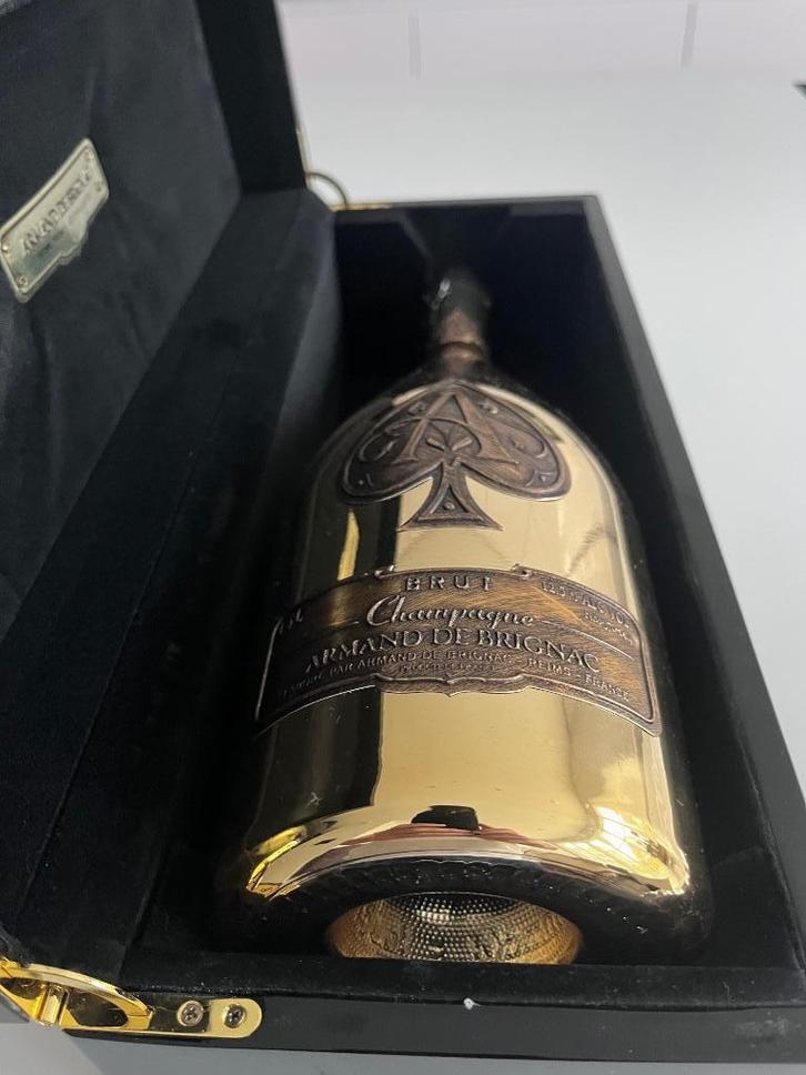 Armand de Brignac “Ace of Spades” Brut Gold –  1.5L  – Nieuw, Verzamelen, Wijnen, Nieuw, Champagne, Frankrijk, Vol, Ophalen