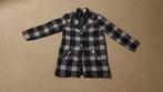 NIEUW zwart/wit geruite winterjas met knopen maat 134/140, Ophalen of Verzenden, Nieuw, Meisje, Jas