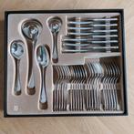 40-delig WMF 90 verzilverd bestek met parelrand in cassette, Ophalen, Gebruikt, Bestekset