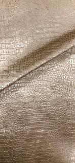Meubelstof velours croco champagne, Ophalen of Verzenden, Nieuw, Polyester
