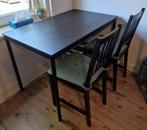 Ikea Sandsberg Zwart Tafel, Huis en Inrichting, Tafels | Eettafels, Ophalen, 100 tot 150 cm, 50 tot 100 cm, Zo goed als nieuw