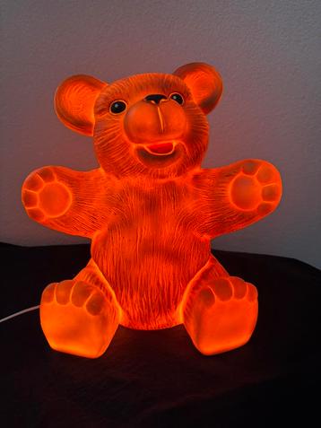 Vintage teddybeer lamp (Heico Art) beschikbaar voor biedingen