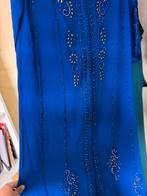 Marokaans kaftan konings blauw!, Ophalen of Verzenden, Zo goed als nieuw, Blauw, Trouwjurk