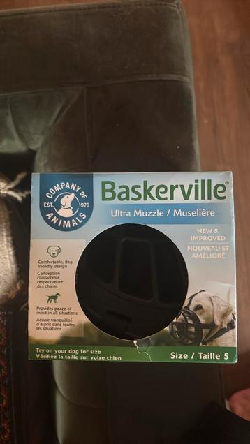Muilkorf hond nieuw maat 5 Baskerville Muze beschikbaar voor biedingen