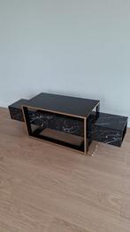 Tv-meubel zwart/goud 160x60x45 €75, Huis en Inrichting, Ophalen, Nieuw