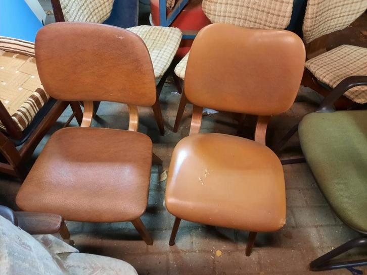 vintage stoelen fauteuils kunst en lampen, Huis en Inrichting, Stoelen, Gebruikt, Twee, Ophalen