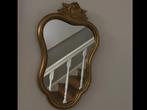 Mooie oude spiegel goudkleurige lijst  kader, Antiek en Kunst, Antiek | Spiegels, Overige vormen, Minder dan 100 cm, Minder dan 50 cm