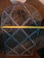 Glas in lood raamwerk raam, brocante antiek, Antiek en Kunst, Ophalen of Verzenden