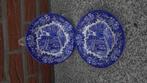 2 borden ontbijt 17 cm blauw Dickens Serie EIT english tablw, Antiek en Kunst, Antiek | Servies los, Ophalen of Verzenden