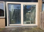 Kunstof schuifpui, ral 9001, Doe-het-zelf en Verbouw, Kozijnen en Schuifpuien, Ophalen, Gebruikt, 225 cm of meer, Inclusief glas