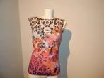 Marccain mooie top met stretch bloemen panter print N3/M, Kleding | Dames, Maat 38/40 (M), Overige kleuren, Verzenden, Zo goed als nieuw