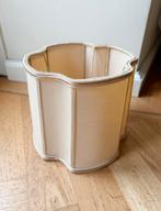 Lampenkapje vintage creme gouden bies retro brocante, Crème, Gebruikt, Ophalen of Verzenden, Overige vormen