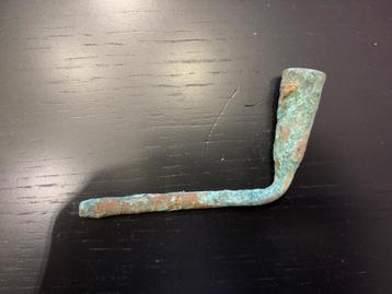 Ancient 2000 Year Old Bronze Age Dong Son Antique pipe/ pijp beschikbaar voor biedingen