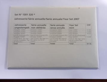 Postzegels Zwitserland Jaaruitgave 2007 beschikbaar voor biedingen