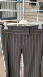 Zwart Bruin gestreepte Flared broek Maat 40 H&M, Ophalen, Zo goed als nieuw, Maat 38/40 (M), Zwart