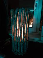 Groot houten windlicht, Huis en Inrichting, Woonaccessoires | Kandelaars en Kaarsen, 25 tot 50 cm, Ophalen of Verzenden, Zo goed als nieuw