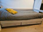 Flexa 1 persoonsbed whitewash incl. 2 lades, Ophalen, Gebruikt, 90 cm, Eenpersoons