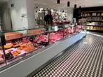 Slagerij koeltoonbank voorzien van Speciaal Statische Plaat, Ophalen, Vlees