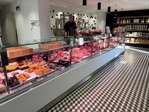 Slagerij koeltoonbank voorzien van Speciaal Statische Plaat, Zakelijke goederen, Horeca | Food, Vlees, Ophalen