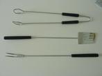 Barbecue accessoires NIEUW spatel + tang + vleesvork vork vl, Ophalen, Nieuw