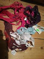 Partij 7 stuks Nieuwe kanten dames strings diverse kleuren, Kleding | Dames, Verzenden, Overige kleuren, String