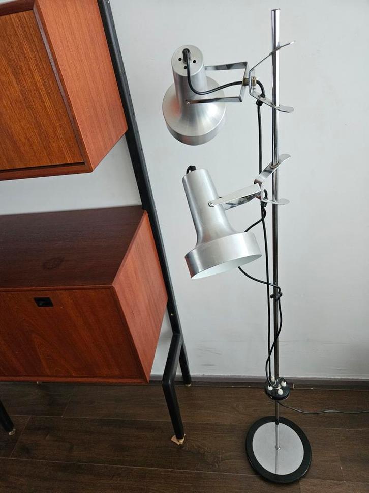 Anvia Staande Lamp - Vintage Design, Huis en Inrichting, Lampen | Vloerlampen, Gebruikt, 100 tot 150 cm, Metaal, Ophalen of Verzenden