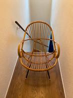 Vintage retro jaren 60 rotan stoel, Huis en Inrichting, Stoelen, Ophalen, Zo goed als nieuw, Eén