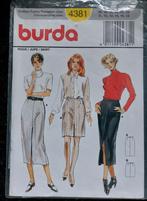 Burda 4381 Rok Patroon, Hobby en Vrije tijd, Kledingpatronen, Broek, Vrouw, Zo goed als nieuw, Burda