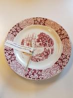 Petrus Regout Model Richmond rood ontbijtbord doorsnede 20cm, Antiek en Kunst, Ophalen of Verzenden