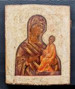 Russische icoon Moeder Gods van Tichvin, 18e eeuw, Antiek en Kunst, Ophalen of Verzenden