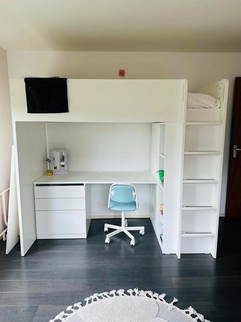 IKEA SMÅSTAD / SMASTAD hoogslaper, wit, (Vleuten), Huis en Inrichting, Slaapkamer | Stapelbedden en Hoogslapers, Gebruikt, Hoogslaper