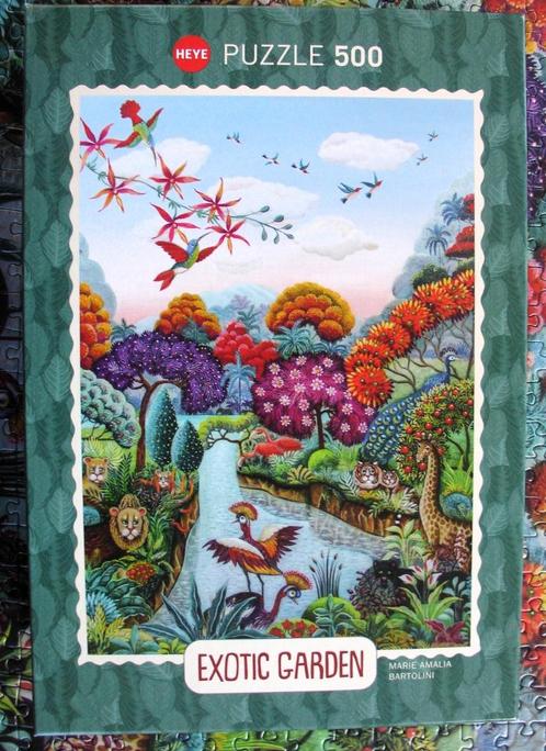 Exotic Garden - Heye Legpuzzel - 500 st, Hobby en Vrije tijd, Denksport en Puzzels, Zo goed als nieuw, Legpuzzel, 500 t/m 1500 stukjes