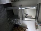Zilver grijze kaptafel met spiegel, Ophalen, Gebruikt, 50 tot 100 cm, Minder dan 100 cm