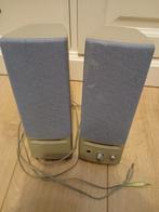 Gratis speakers. Met audiokabels, maar zonder voeding., Computers en Software, Pc speakers, Ophalen of Verzenden, Gebruikt
