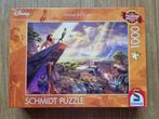 Thomas Kinkade - Disney - The Lion King - 1000 stukjes, Ophalen of Verzenden, 500 t/m 1500 stukjes, Legpuzzel, Zo goed als nieuw