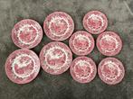 9 Borden van Merrie England roze, Antiek en Kunst, Antiek | Servies los, Ophalen of Verzenden