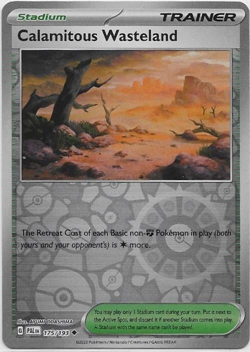 Paldea Evolved,  Calamitous Wasteland [reverse] 175/193, Verzenden, Nieuw, Losse kaart