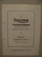 185 Triumph Thunderbird 6T 650 cc brochure 1950, Ophalen of Verzenden, Triumph