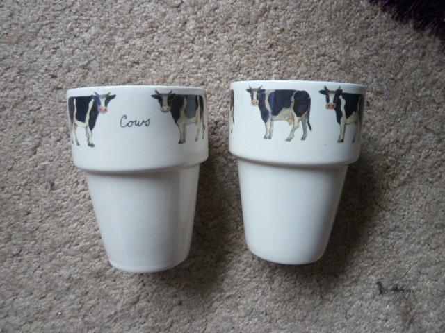 Jet Country Cows Melkbekers enz., Huis en Inrichting, Keuken | Servies, Zo goed als nieuw, Kop(pen) en/of Schotel(s), Overige stijlen