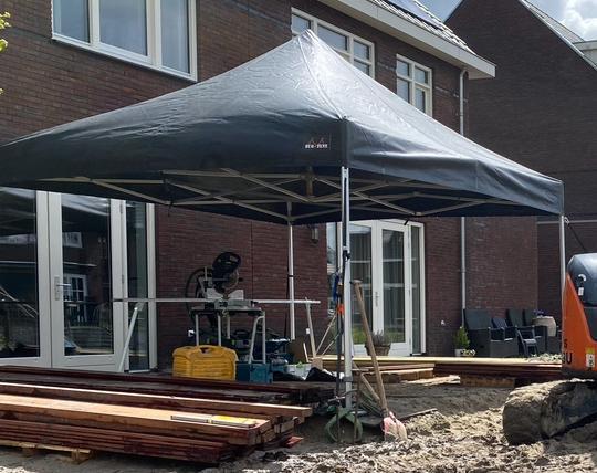 Partytent 4x4m - Professional Heavy Duty - Easy Up, Tuin en Terras, Partytenten, Nieuw, Partytent, 2 meter of meer, Minder dan 5 meter